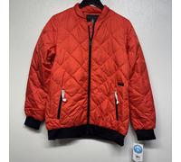 Volcom Donna Casco Giù Puff Giacca da Snowboard (Piccolo) Rosso #y1a