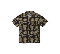 Volcom Fa Tetsunori Short Sleeve Button Down Shirt Camicia, Nero, M Uomo