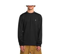 Volcom - Felpa collo rotondo da uomo in pile - Gridlock Crew Neck Black per Uomo - Taglia M - Nero