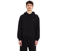 Volcom - Felpa con cappuccio in cotone - Single Stone Pullover Black per Uomo in Cotone - Taglia S - Nero