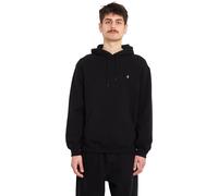 Volcom - Felpa con cappuccio in cotone - Single Stone Pullover Black per Uomo in Cotone - Taglia XL - Nero