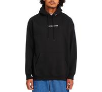 Volcom - Felpa da uomo con cappuccio - Volcom Stone Po Black per Uomo in Cotone - Taglia L - Nero