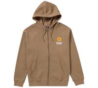 Volcom Felpa da Uomo in Pile con Cappuccio e Cerniera, Teak, Large