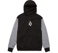 Volcom - Felpa idrorepellente con cappuccio - Hydro Riding Hoodie Black/White in Pelle - Taglia L - Nero