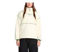 Volcom - Felpa idrorepellente con mezza zip - Hydro 1/4 Zip W Bone per Donne - Taglia M - Bianco