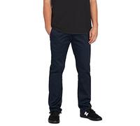 Volcom Frickin-Pantaloni Chino Elasticizzati, vestibilità Moderna, Dark Navy 1, 46W x 34L Uomo