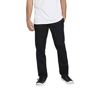 Volcom Frickin - Pantaloni Chino Elasticizzati da Uomo, Modello Moderno, 34 x 32 l, Colore: Nero