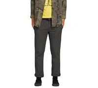 Volcom Frickin, Pantaloni Chino Modern Fit Stretch, Carbone Melange 1, 36W x 30L Uomo