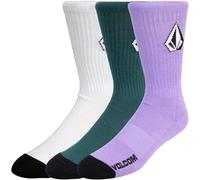 Volcom Full Stone - Confezione da 3 calzini Crew (multi, 42-46)