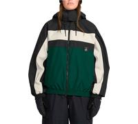 Volcom - Giacca da snowboard impermeabile e traspirante - DLM Jacket Black Green in Pelle - Taglia S - Verde