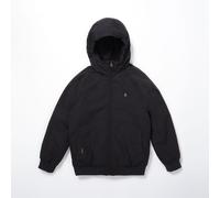 Volcom - Giacca spesso con cappuccio - Hernan 10K Jacket Black in Pelle - Taglia M - Nero Nero M