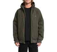 Volcom Giacca Hernan 10K - Nera Risciacquata, Cappuccio Regular