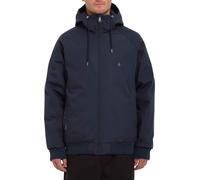 Volcom - Giacca spessa con cappuccio - Hernan 10K Jacket Navy per Uomo in Pelle - Taglia L - Blu navy Blu navy L