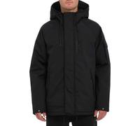 Volcom - Giacca spessa con cappuccio - Stoke Stone II 10K Jacket Black per Uomo in Pelle - Taglia S - Nero
