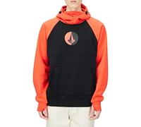 Volcom Hydro Riding Hoodie Felpa con Cappuccio, Orange Shock, M Uomo
