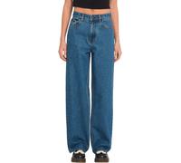 Volcom - Jean décontracté en coton - Weellow II Denim W Indigo Ridge Wash per Donne in Cotone - Taglia 30 US - Blu