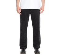 Volcom - Jean confortable - Fivedown Denim Blackity Black per Uomo in Cotone - Taglia 33 US - Nero