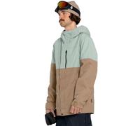 Volcom L Gore-Tex Giacca Snowboard da Uomo Sci Schnee-Jacke Turchese / Braun Neu