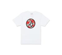 Volcom Maglietta a Maniche Corte da Uomo Crisp Stone, Bianco 424, L