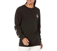 Volcom Maglietta a Maniche Lunghe da Uomo con Simbolo di Deadly Stones, Nero, L