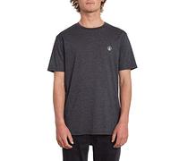 Volcom Maglietta da Uomo Circle Blankshth SS, Uomo, T-Shirt, A5712050, Nero di Erica, XS