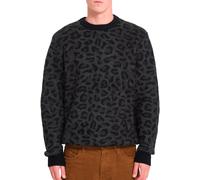 Volcom - Maglione a collo rotondo - Leopold Sweater Black per Uomo in Nylon - Taglia M - Marrone