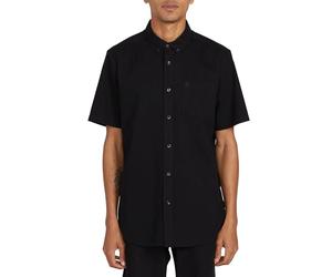 Volcom Men's Everett Oxford Short Sleeve Buttondown Shirts New Black-S