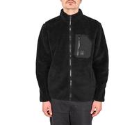 Volcom Muzzer Fuzzar Zip Up Felpa Sherpa - Nero