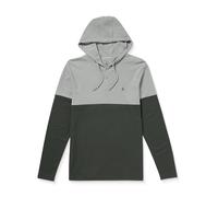 Volcom Nunez Colorblock - Camicia Termica a Maniche Lunghe con Cappuccio, da Uomo, a Blocchi di Colore, a Maniche Lunghe, con Cappuccio, Nero Asfalto, XL