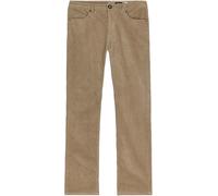 Volcom - Pantalon droit en velours côtelé - Solver 5 Pocket Corduroy Pant Brindle per Uomo in Cotone - Taglia 33 US - Beige