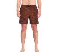 Volcom - Pantaloncini da bagno stretch - Melange Trunk 17 Boardshort Brown Horn per Uomo - Taglia L - Marrone