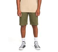 Volcom Pantaloncini Elasticizzati da Uomo Vmonty Charcoal Heather 40, Militare, 33