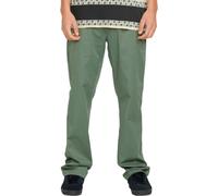 Volcom - Pantalone Chino - Frickin Modern Stretch Pant Light Olive per Uomo in Poliestere Riciclato - Taglia 34 - Kaki Kaki 34