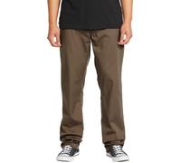 Volcom - Pantaloni chino da Uomo - Frickin Modern Stret Mushroom per Uomo in Cotone - Taglia 32 - Marrone