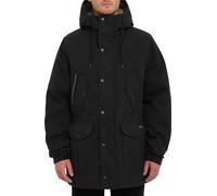 Volcom - Parka foderato con pile sherpa - Starget 5K Parka Black per Uomo in Pelle - Taglia L - Nero Nero L
