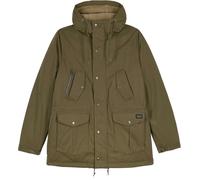 Volcom - Parka impermeabile foderato in sherpa - Starget 5K Parka Military per Uomo in Pelle - Taglia S - Kaki