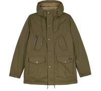 Volcom - Parka impermeabile foderato in sherpa - Starget 5K Parka Military per Uomo in Pelle - Taglia XS - Kaki