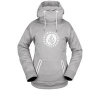 Volcom Primavera Shred Felpa con Cappuccio Damen-Midlayer Hoodie Maglione Grigio