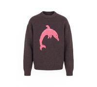 Volcom Pullover 'FA OZZY DOLPHIN' cioccolato / rosa Uomo - Abbigliamento - Pullover e cardigan - Pullover - Pullover girocollo Volcom L