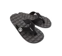 Volcom Recliner Flip Flop Comfort Foam Sandal, Infradito Uomo, Nero/Bianco, 49 EU
