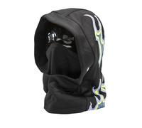 Volcom S5 - Cappuccio per casco da snowboard, in pile, per ragazzi, colore: nero