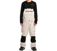 Volcom Roan Bib Overall M - pantaloni snowboard - uomo S White/Black man Recycled Polyester,Pfas Free,Dwr