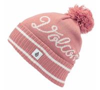 Volcom Script Berretto Cappello Invernale a Palloncino Damen Lavorato Rosa Malva