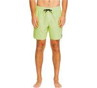 Volcom - Short da bagno da uomo stretch - Center Trunk Boardshort 17" Mist Green per Uomo in Pelle - Taglia L - Verde Verde L