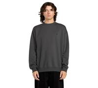 Volcom Single Stone PW Crew Fleece Sweatshirt Maglia di Tuta, Nero Asfalto, M Uomo