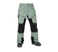 Volcom Stone Mica 20k Pantaloni da sci da snowboard da donna, Verde Lichene, XL