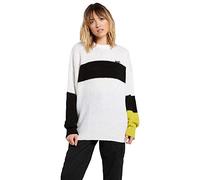 Volcom Stormstone Sweater Felpa da Donna, Donna, Felpa, B0732050, Nero, M