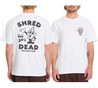 Volcom - T-shirt in cotone - Miste Stone Basic SS Tee White per Uomo in Cotone - Taglia M - Bianco