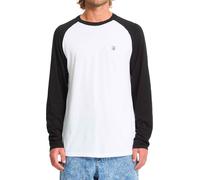 Volcom - T-shirt in Cotone - Pen BSC LS Tee Black per Uomo in Cotone - Taglia S - Nero
