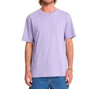 Volcom - T-shirt in Cotone - Stone Blanks BSC SS Tee Purple Ash per Uomo in Cotone - Taglia M - Viola